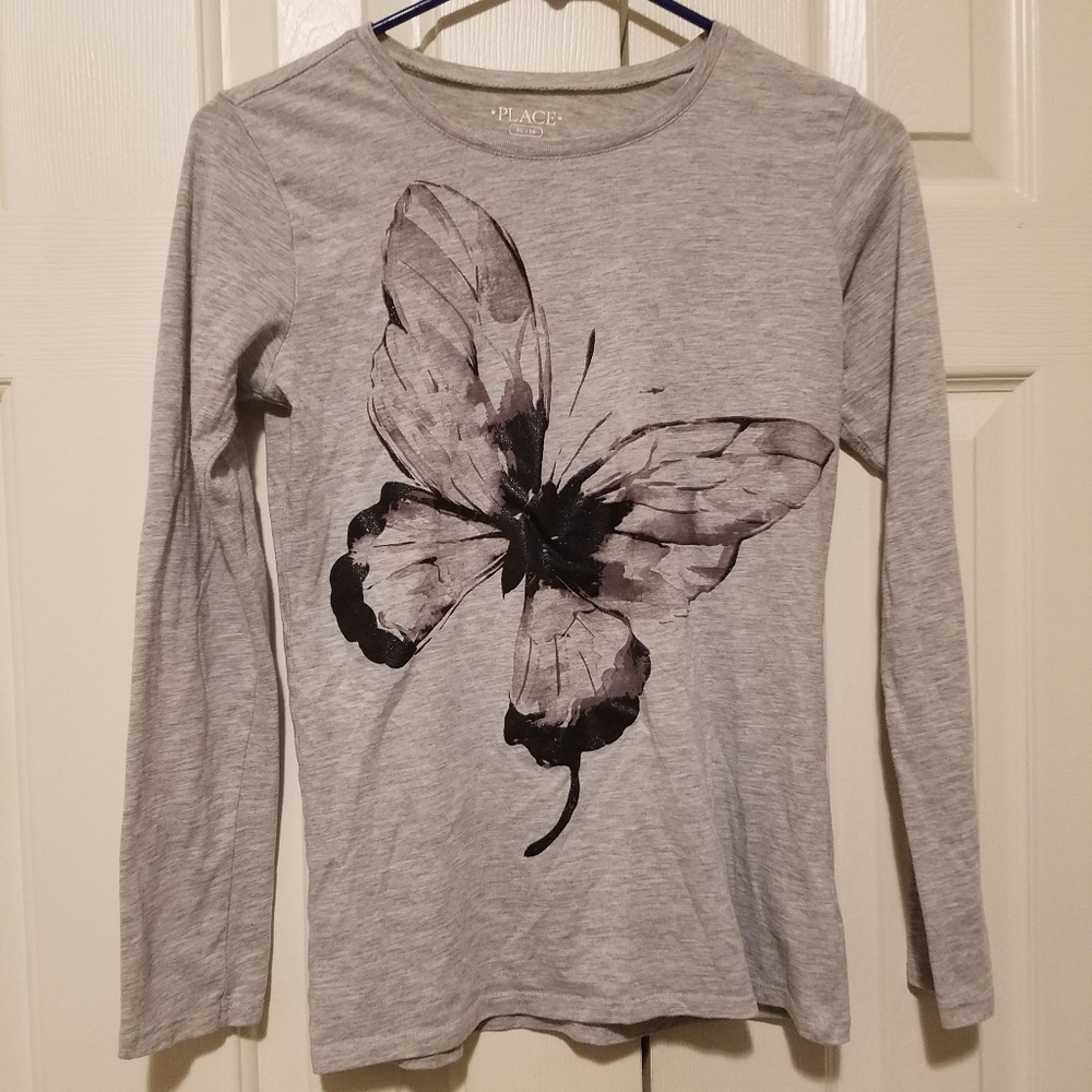 Long sleeved butterfly shirt